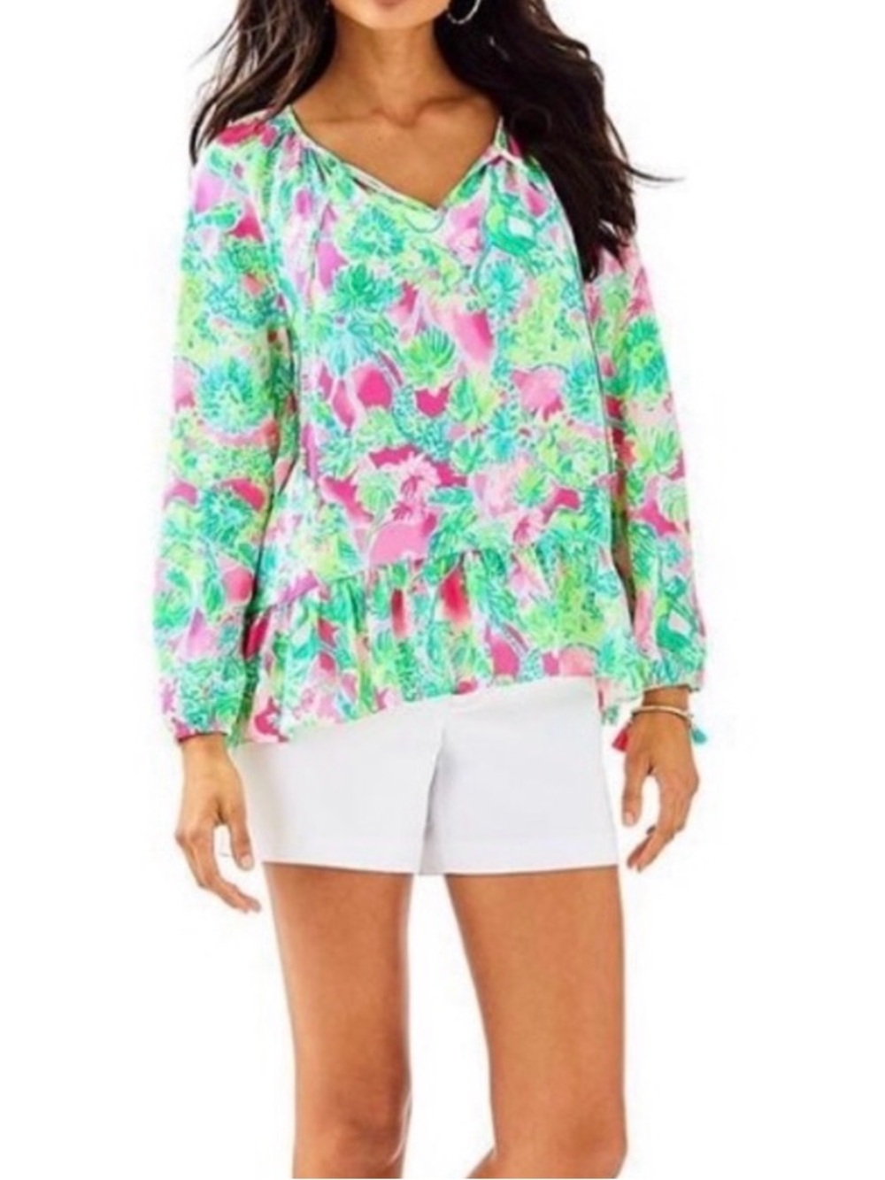 Lilly Pulitzer Tensley Top Hangin Around M
